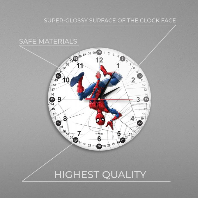 Spiderman White Analog Wall Clock version 3