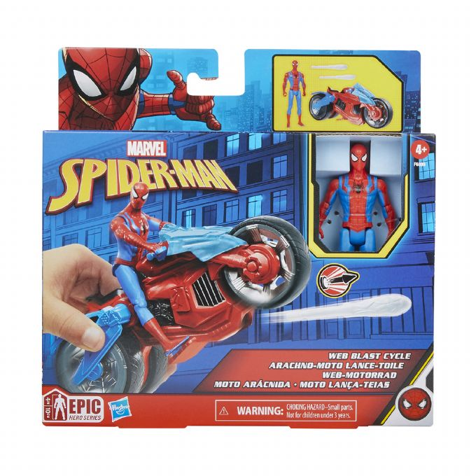 Spiderman-figur og motorsykkel version 2