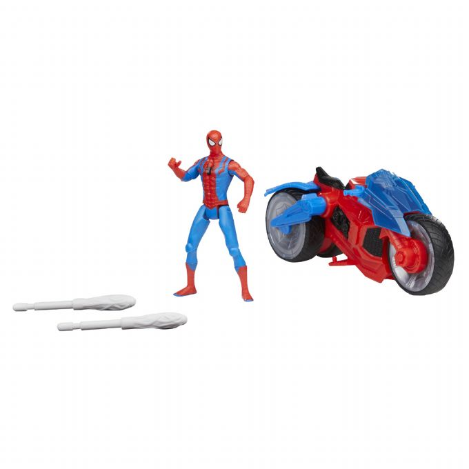 Spiderman-Figur und Motorrad version 3