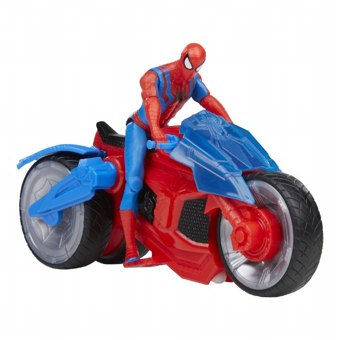 Spiderman-figur og motorsykkel version 1