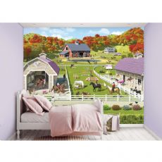Horse and pony stable Wallpaper