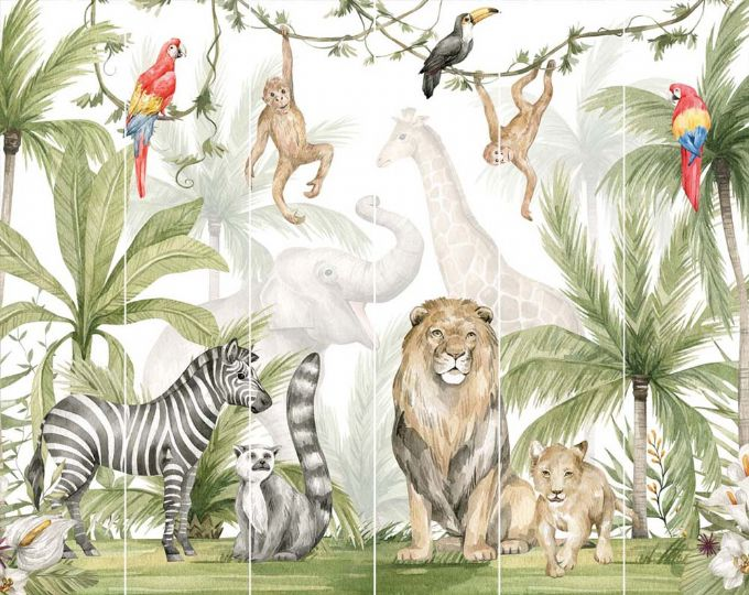 Jungle Safari Wallpaper 243x305 cm version 1