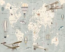 Weltkarten-Hintergrundbild