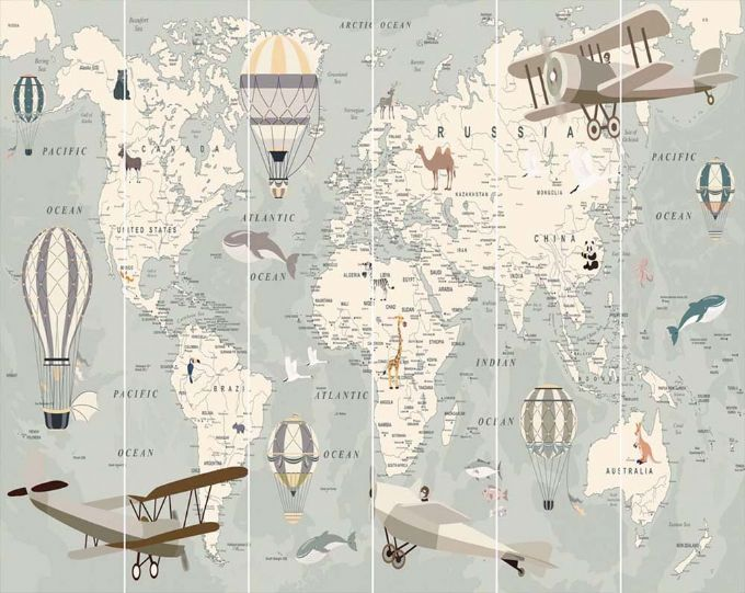 World Map Wallpaper version 1
