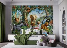 Jungle Waterfall Wallpaper 243x305 cm