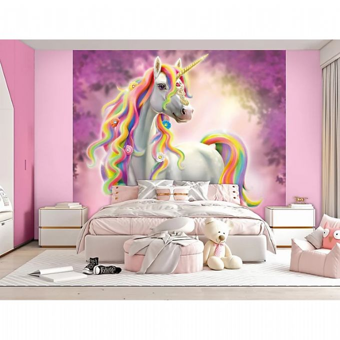 Precious stone unicorn wallpaper 244x305 cm version 1