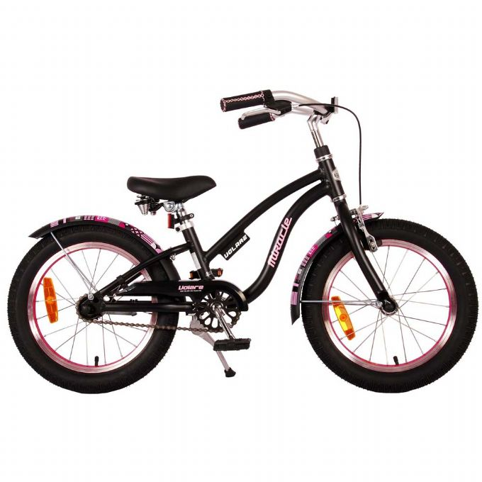 Miracle Cruiser Matt Black Bicycle 16 tommer Volare Prime Collection barnesykkel 21687 Barnesykler