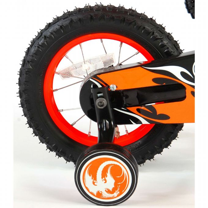 Barnesykkel Motorsykkel 12 tommer oransje version 3