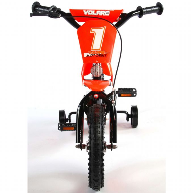 Barncykel Motorcykel 12 tum orange version 5