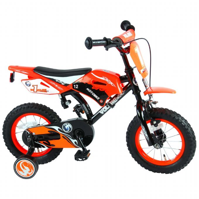 8: Børnecykel Motorcykel 12 tommer orange