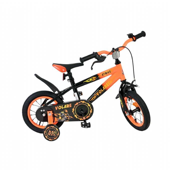 Strike cykel 12 tommer orange og sort version 10