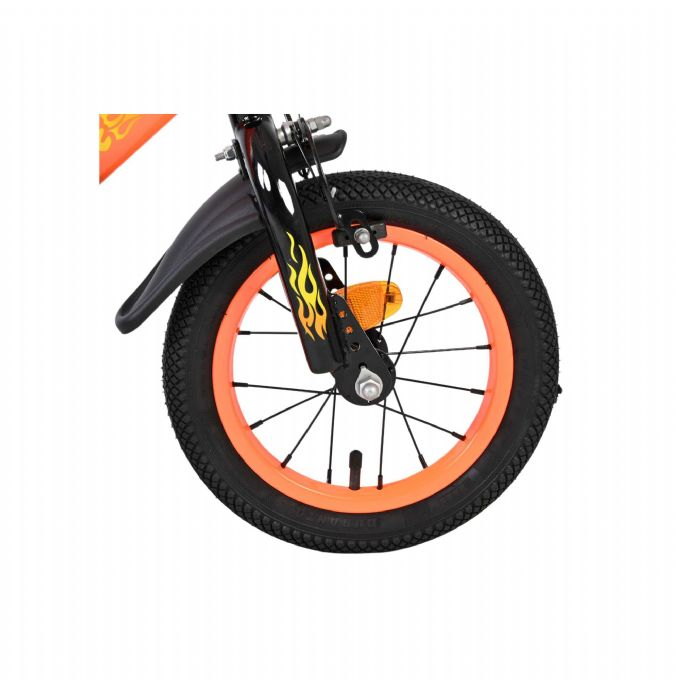 Strike cykel 12 tommer orange og sort version 3