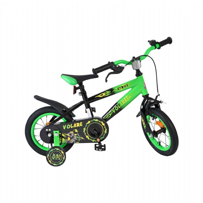 Strike cykel 12 tommer gr�n og sort version 10