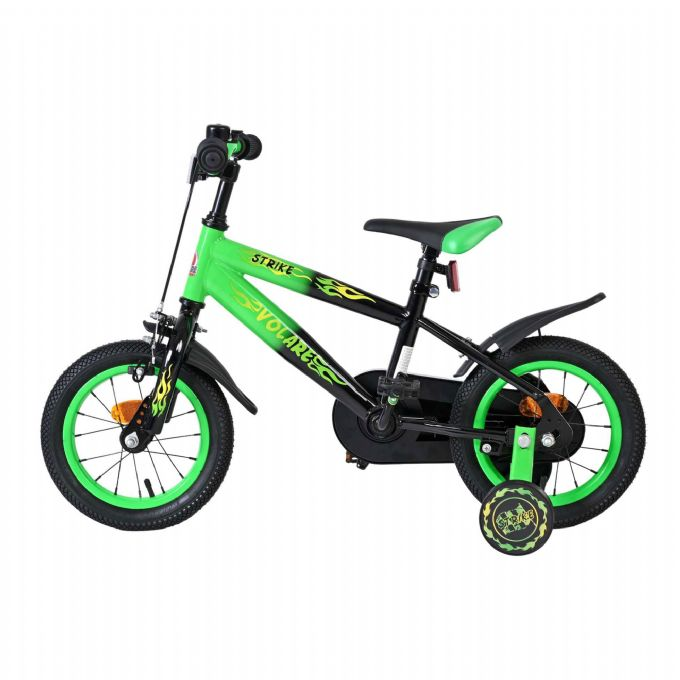 Strike cykel 12 tommer gr�n og sort version 7