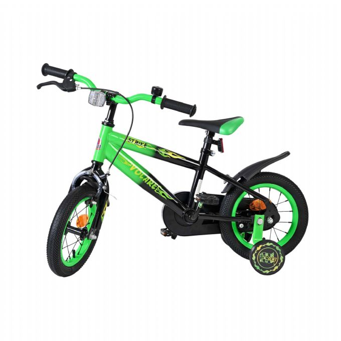 Strike cykel 12 tommer gr�n og sort version 8