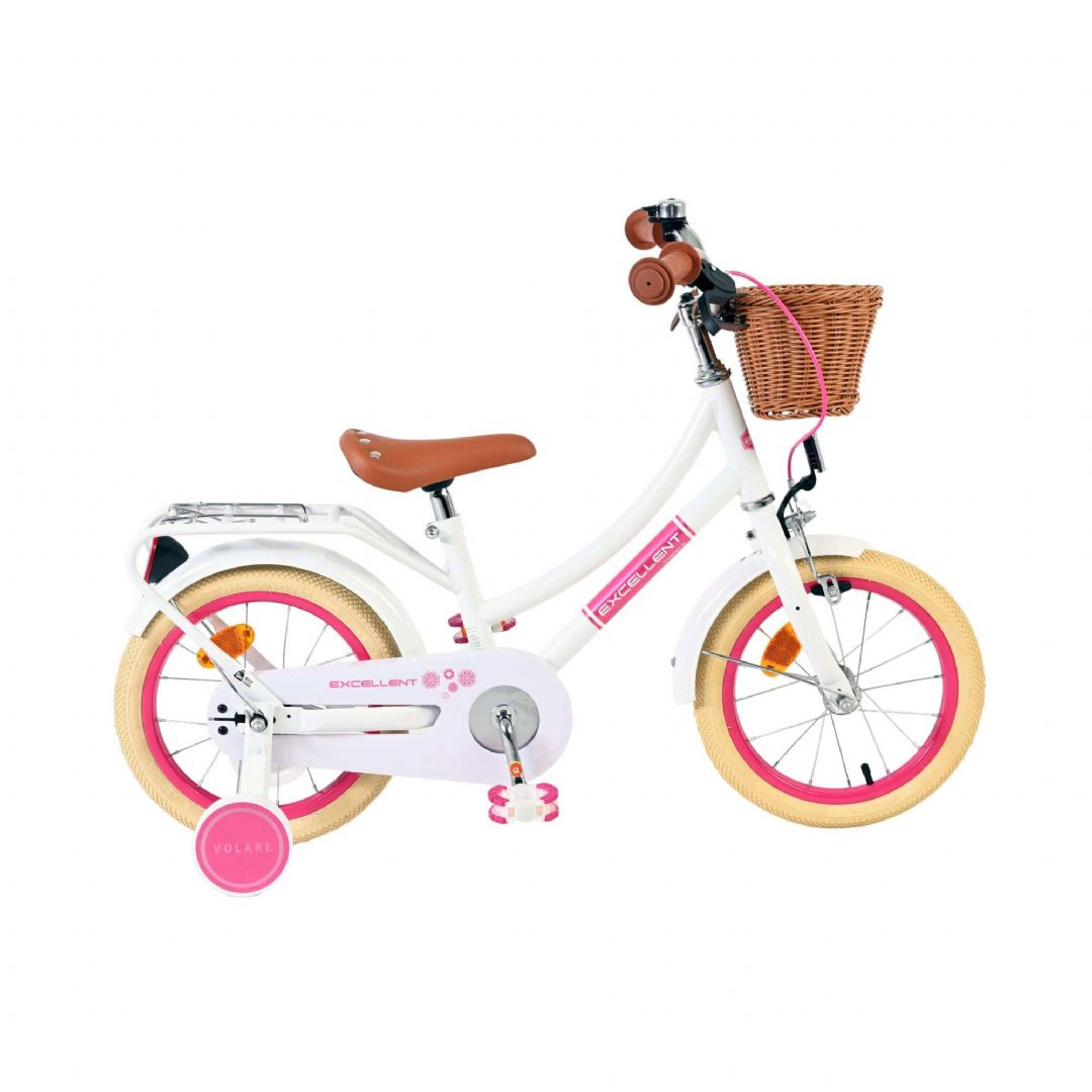 Excellent cykel 14 tommer hvid Børnecykel 5144342