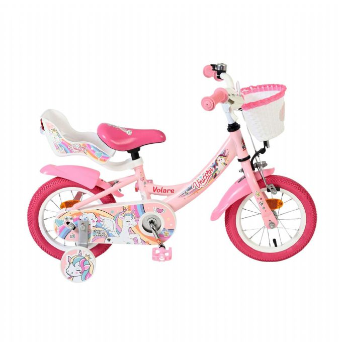 Unicorn cykel 12 tommer Pink version 1