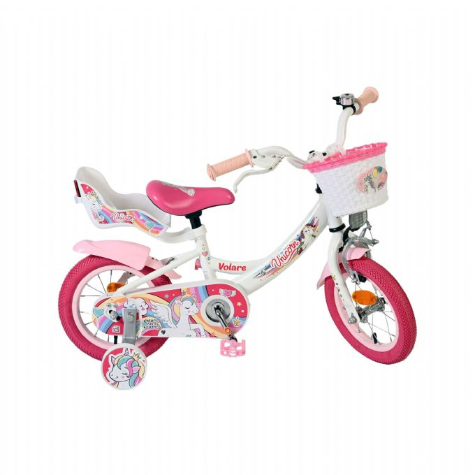 Unicorn cykel12 tommer hvid version 10