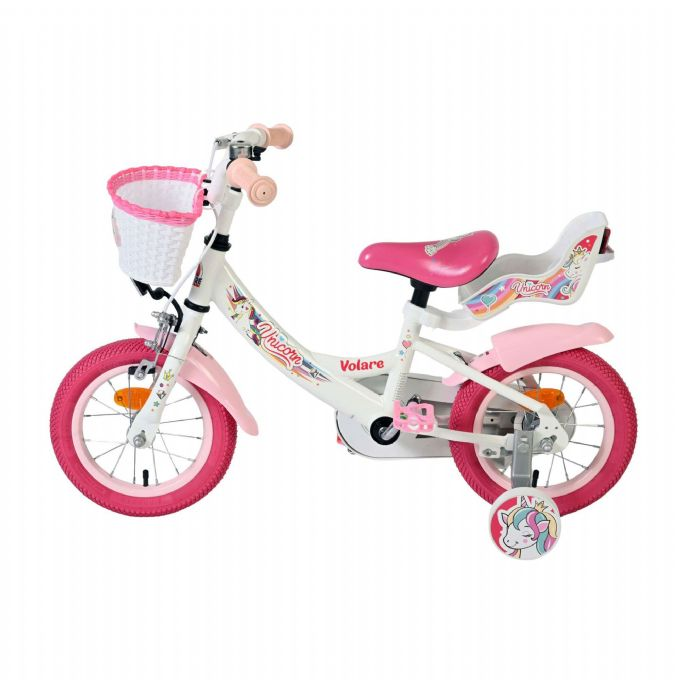 Unicorn cykel12 tommer hvid version 7