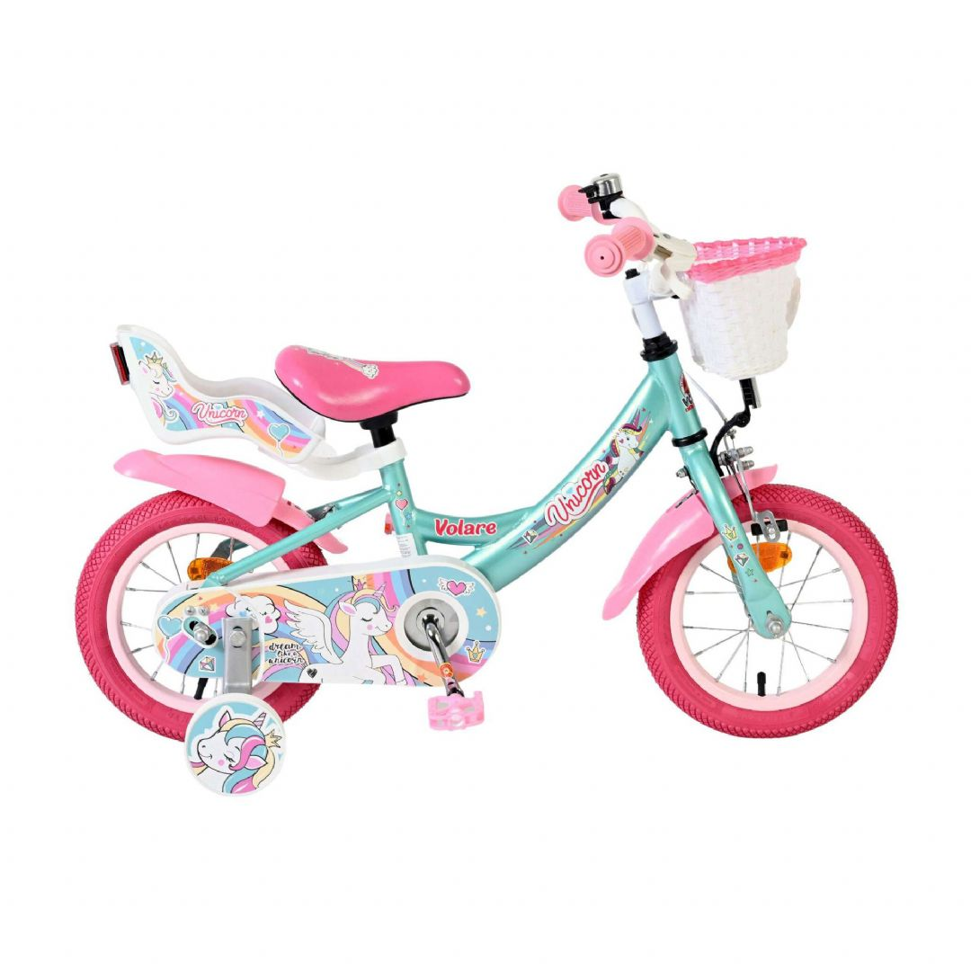 Unicorn cykel 12 tommer grøn Børnecykel 612763