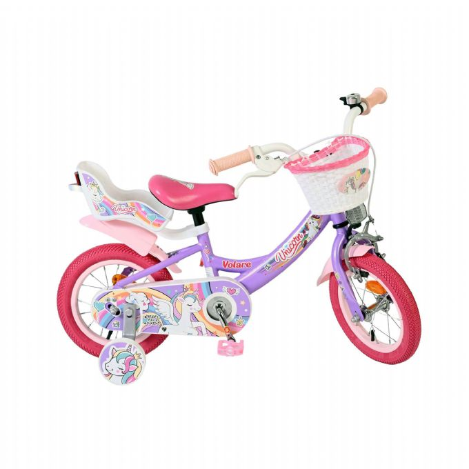 Unicorn cykel 12 tommer lila version 10