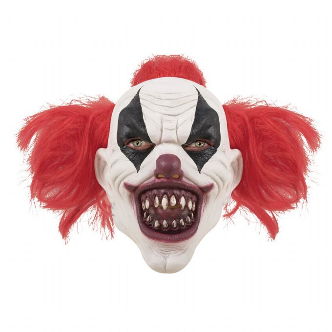Killer clown med hr latex mask version 1