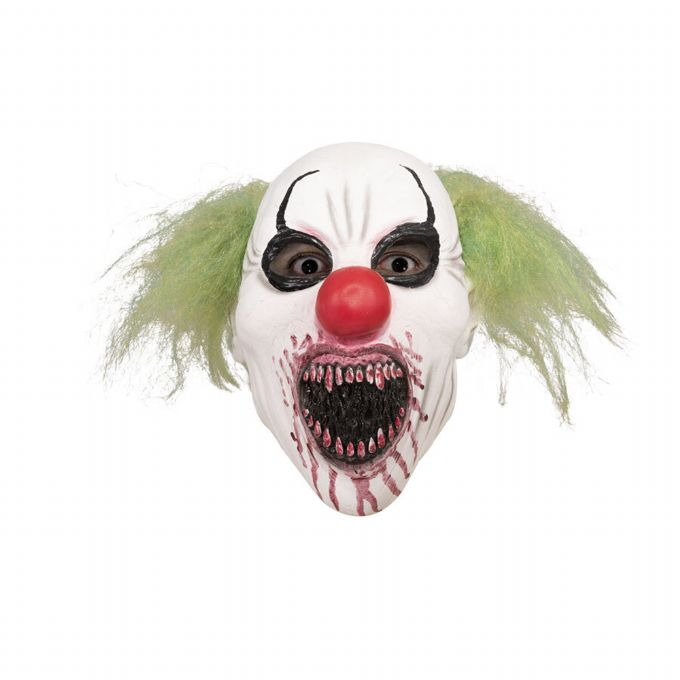 Cannibal clown with hair latex mask version 1