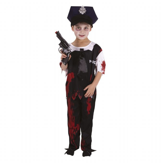 Blodig politimanndrakt 152 cm version 1