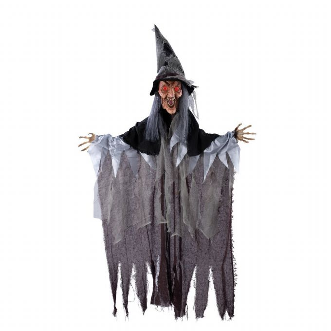 Animated witch with sound and light, 140 cm version 1