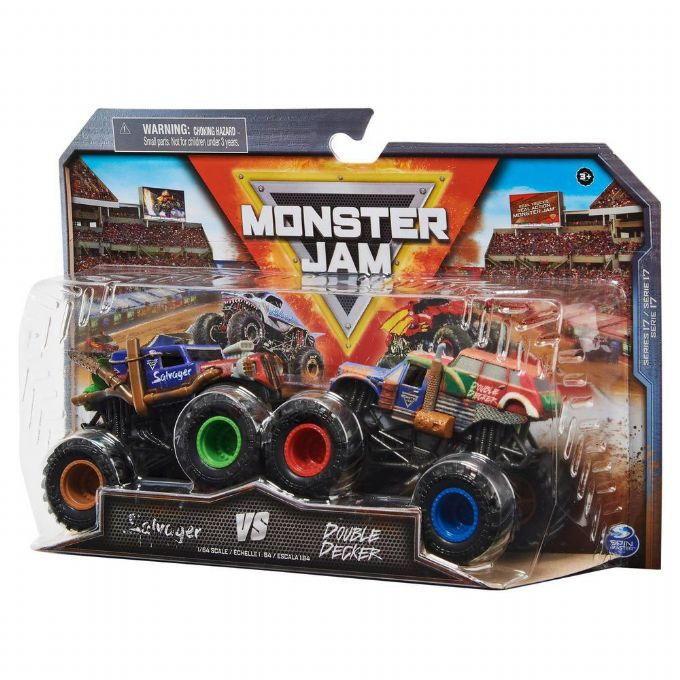 Monster Jam Cars 2-pakke 1:64 version 2