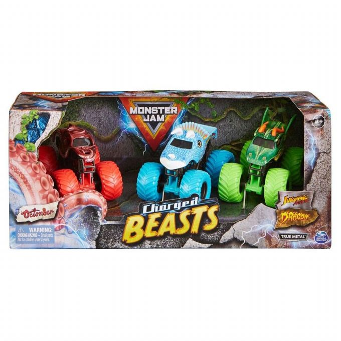 Monster Jam Charged Beasts 3-Pack 1:64 version 2