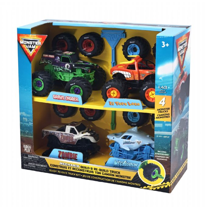 Monster Jam Mechanix 4-pack 1:43 version 2