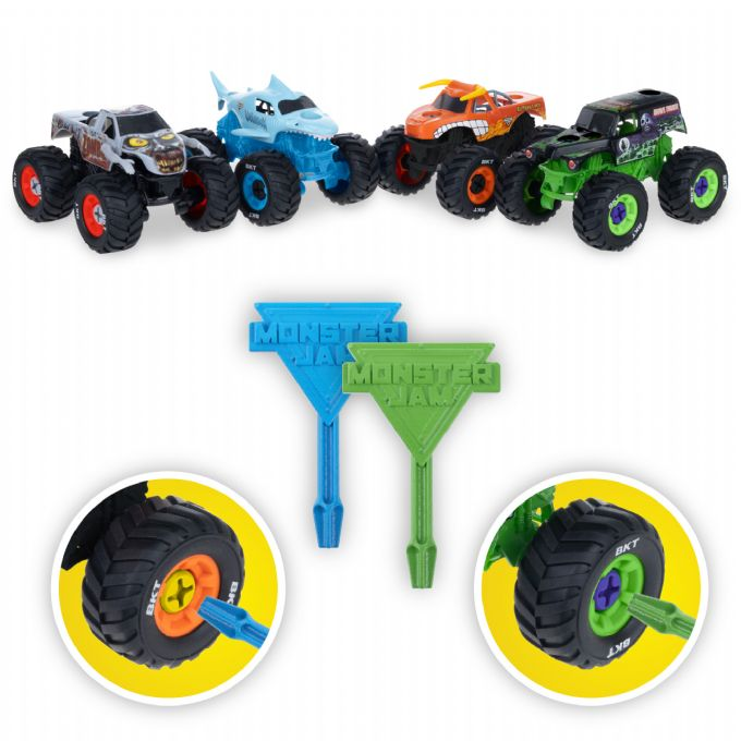 Monster Jam Mechanix 4-pack 1:43 version 3