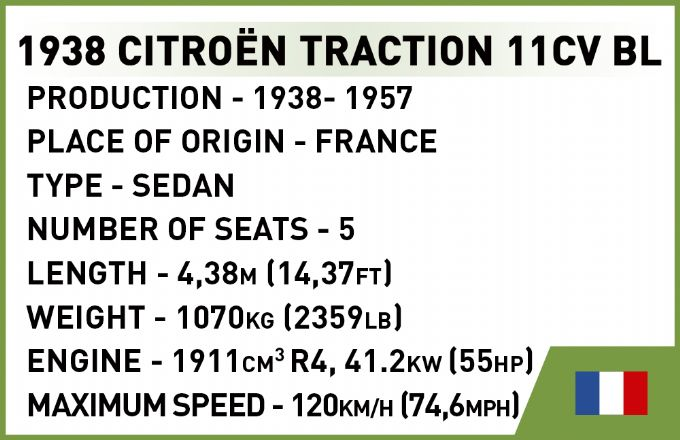 Citroen Traction 11CVBL version 7