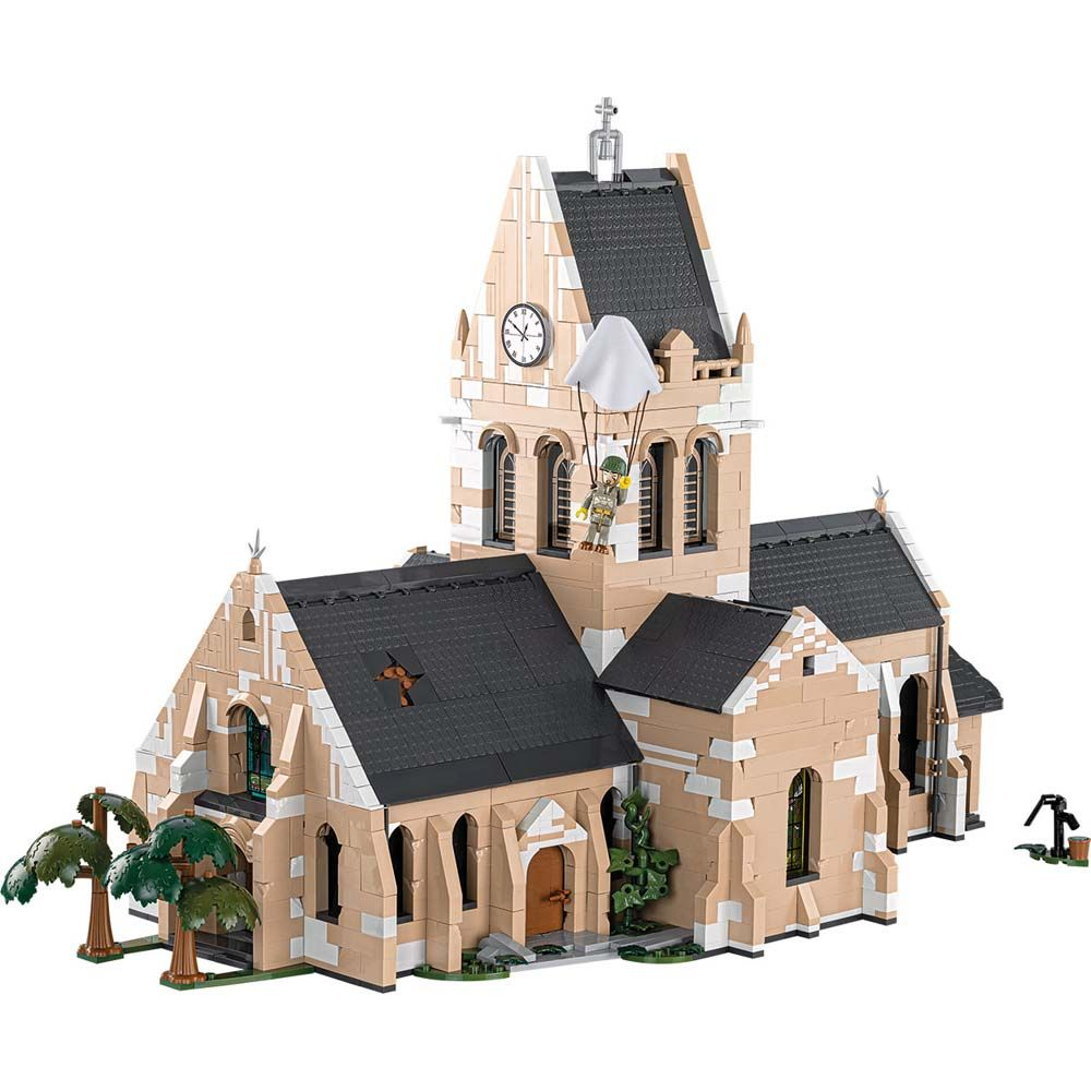 Sainte-Mère-Église Kirkko Cobi Historialliset Rakennuspalikat 2299
