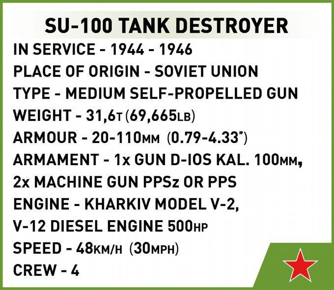 SU-100 Sovjetisk Kampvogn version 11