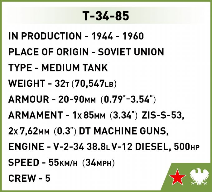Kampvogn T-34-85 version 9
