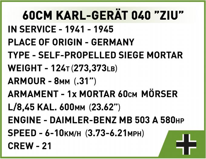 60 cm Karl-Gert - ZIU version 12
