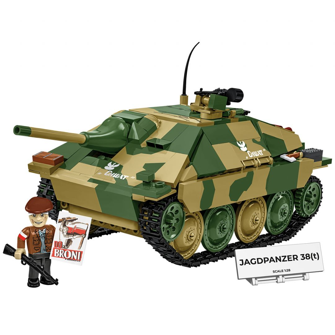 Jagdpanzer 38(t) Hetzer (Chwat) Cobi Rakennuspalikat Toisen Maailmansodan Aikakaus