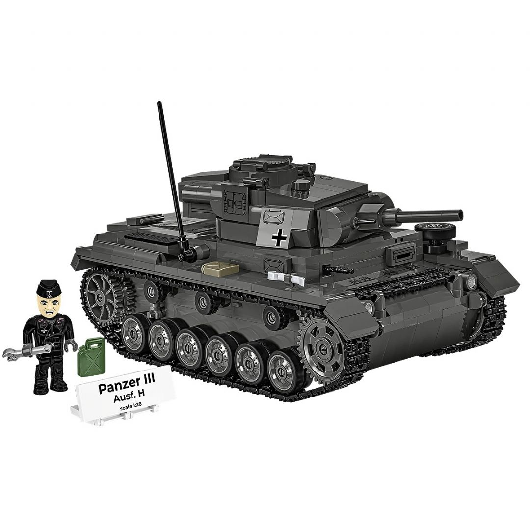 Panzer III AusfH -panssarivaunumalli Cobi Rakennuspalikat toisen maailmansodan aikakaus