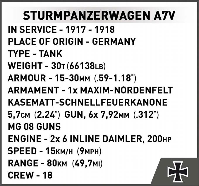 Sturmpanzerwagen A7V version 9