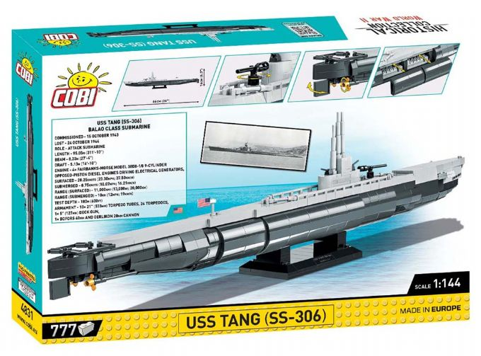 U-Boot USS Tang SS-306 version 3
