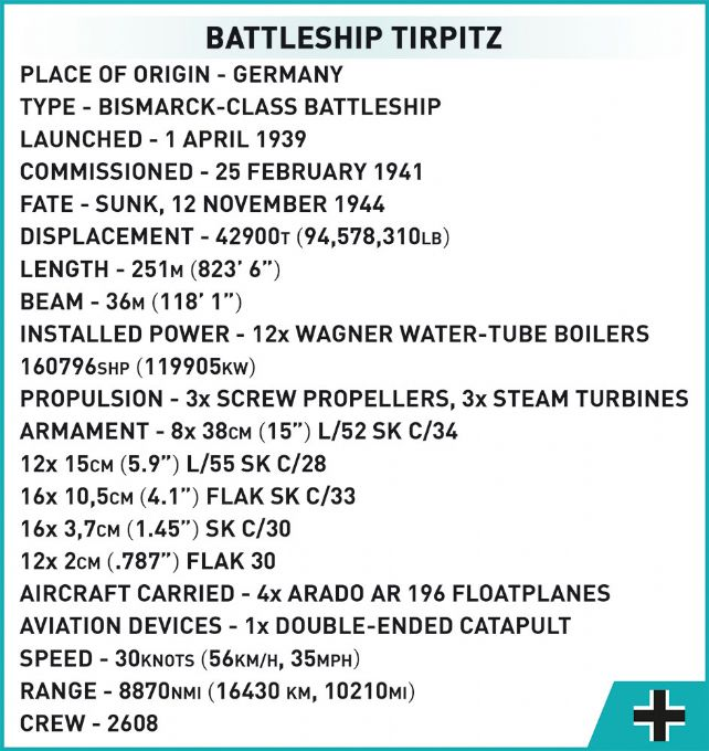 Tirpitz krigsskepp - Executive Edition version 13