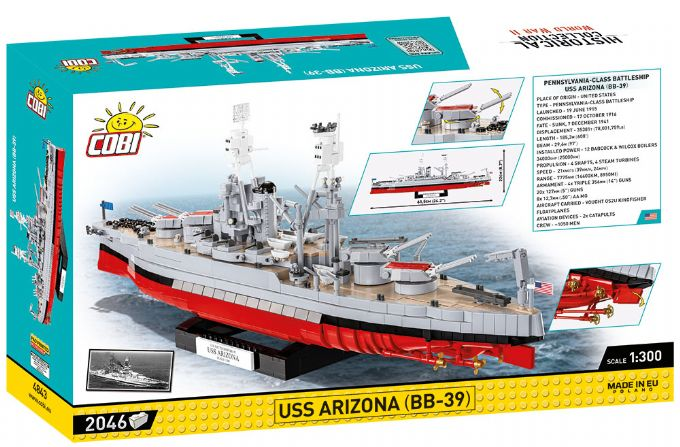 USS Arizona BB-39 krigsskepp version 3