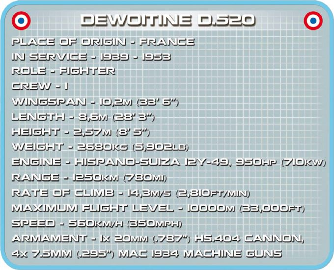 Dewoitine D.520 C1 version 3