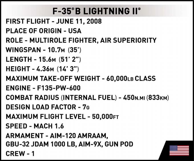 Amerikanska F-35B LIGHTNING II version 11