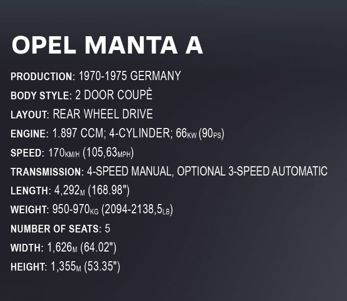 Opel Manta A 1970 - Executive Edition version 11