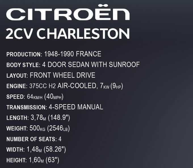 Citroen 2CV Charleston - Exec. Painos version 10