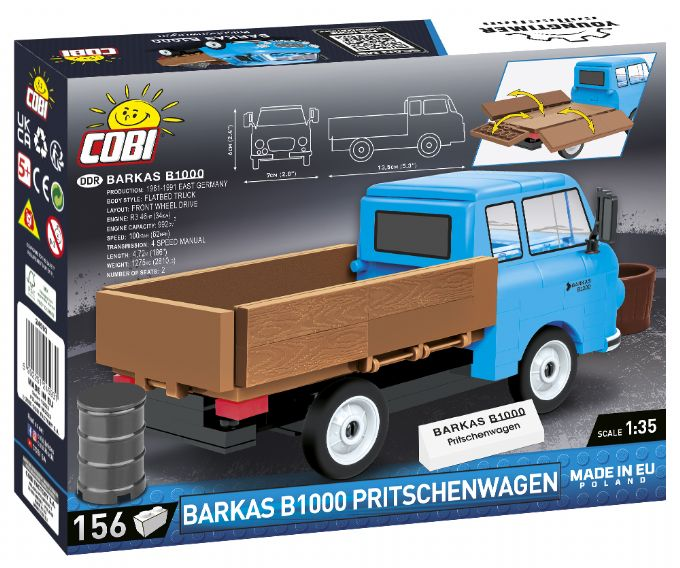 Barkas B1000 Flatbed - Pickup version 3