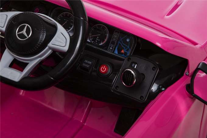 Vaaleanpunainen Mercedes S63, 12V version 13
